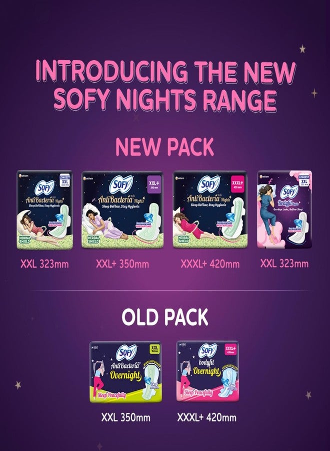 Sofy Women Bodyfit Longest XXL Sanitary Pads |Night Protection|Wider Hip Guard| Deep Absorption | Comfy dry cover| XX-Large, Pack Of 40 - Image 2